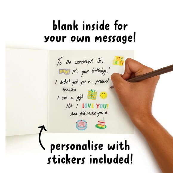 20 Sustainably Made Birthday Cards Envelopes Fun Stickers by Central 23, London - Picture 8 of 9